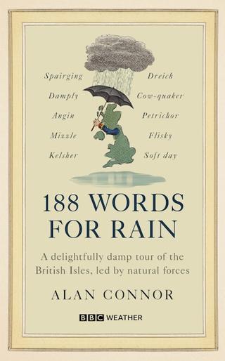 Omslaget til 188 Words for Rain af Alan Connor (engelsk udgave)