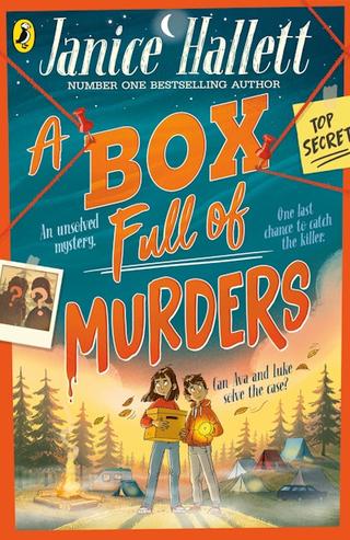 Omslaget til A Box Full of Murders af Janice Hallett (engelsk udgave)