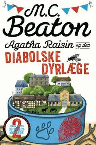 Omslaget til Agatha Raisin og den diabolske dyrlæge af M.C. Beaton