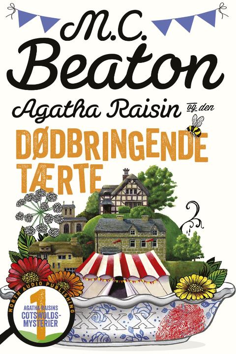 Agatha Raisin og den dødbringende tærte – originalt bogomslag, M.C. Beaton