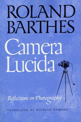 Omslaget til Camera Lucida af Roland Barthes (engelsk udgave)