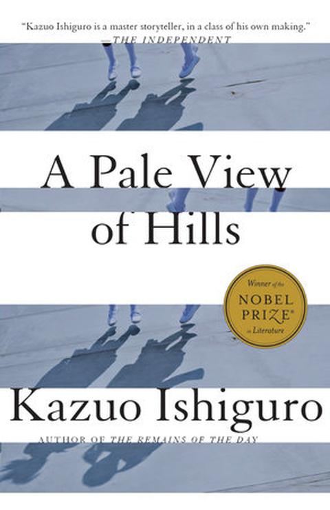 De fjerne blå bjerge – originalt bogomslag, Kazuo Ishiguro