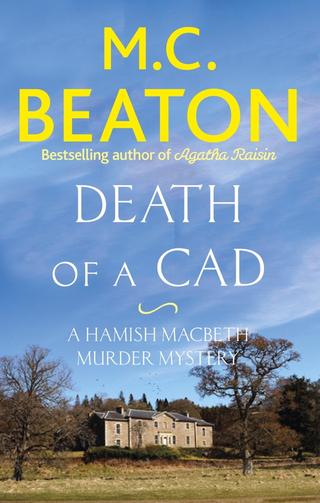 Omslaget til Death of a Cad af M.C. Beaton (engelsk udgave)