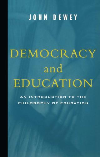 Omslaget til Democracy and Education af John Dewey (engelsk udgave)