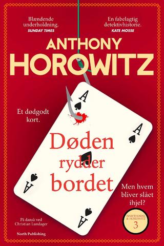 Omslaget til Døden rydder bordet af Anthony Horowitz