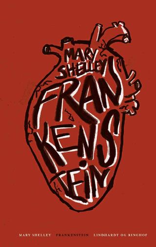Omslaget til Frankenstein af Mary Shelley
