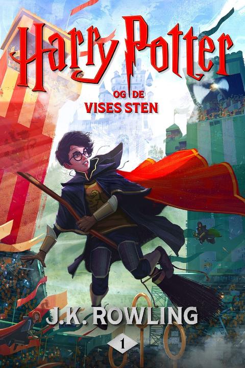 Harry Potter og De Vises Sten – originalt bogomslag, J.K. Rowling