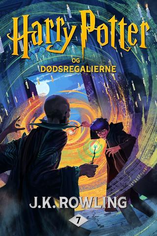Omslaget til Harry Potter og Dødsregalierne af J.K. Rowling