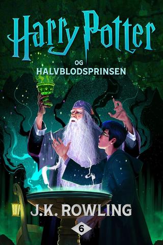 Omslaget til Harry Potter og Halvblodsprinsen af J.K. Rowling
