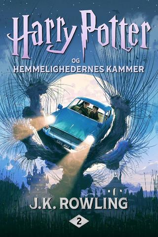 Omslaget til Harry Potter og Hemmelighedernes Kammer af J.K. Rowling