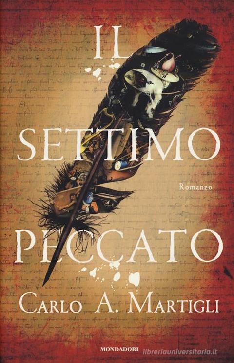 Il settimo peccato – originalt bogomslag, Carlo A. Martigli