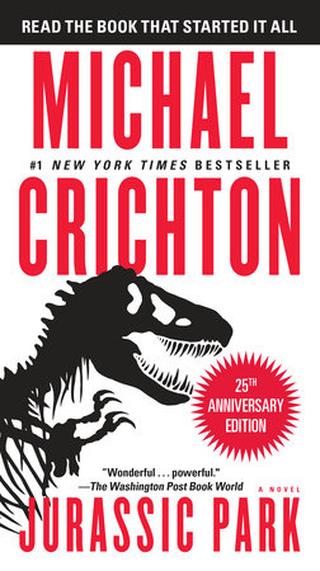 Omslaget til Jurassic Park af Michael Crichton ( udgave)