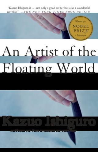 Omslaget til Kunstner i den flydende verden af Kazuo Ishiguro (engelsk udgave)