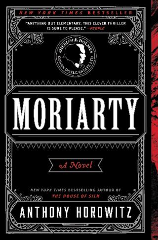 Omslaget til Moriarty af Anthony Horowitz (engelsk udgave)