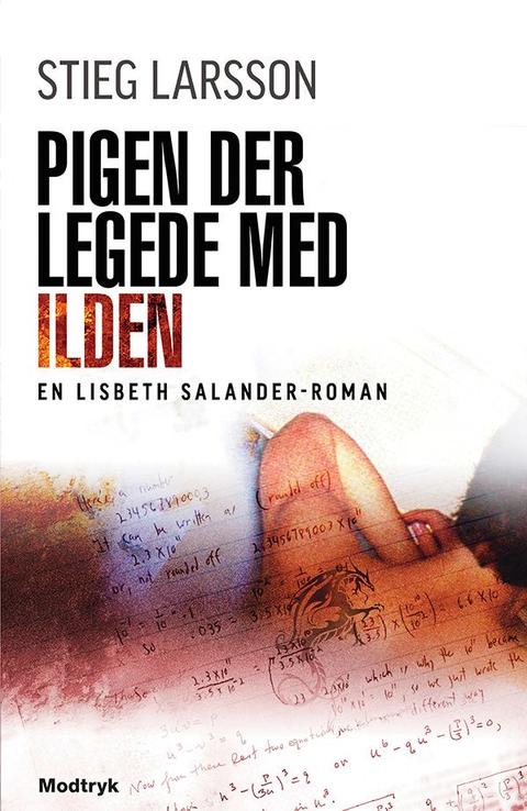 Pigen der legede med ilden – originalt bogomslag, Stieg Larsson