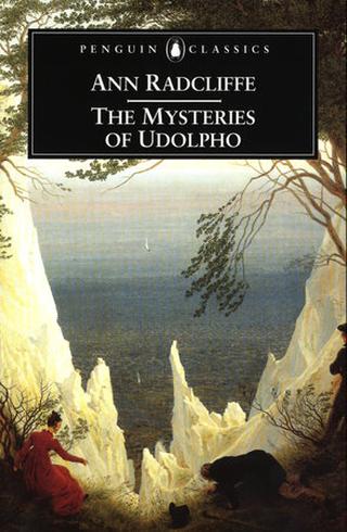 Omslaget til The Mysteries of Udolpho af Ann Radcliffe (engelsk udgave)