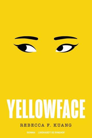 Omslaget til Yellowface af R.F. Kuang