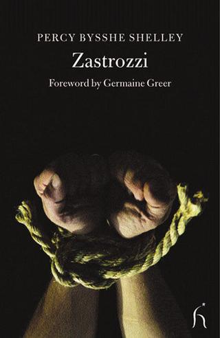 Omslaget til Zastrozzi af Percy Bysshe Shelley (engelsk udgave)